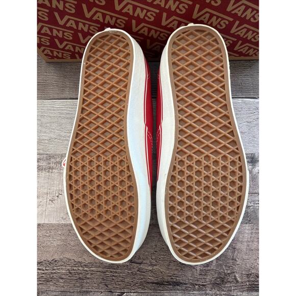 Vans Authentic True Red White Mens Original Classic Canvas Sneakers US Men 6.5 main image 6